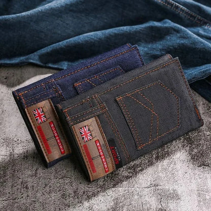 Wallet Coin Bag Long Style Purse Denim