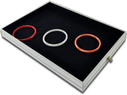 Rolling Jewelry Trolley Case with Drawers Sturdy for Travel and Vendor Showes