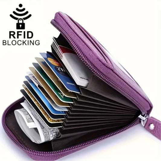 RFID Blocking Multi Card Slots Card Holder