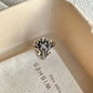 Original Vintage Distressed Cross Four-Pointed Star Ring