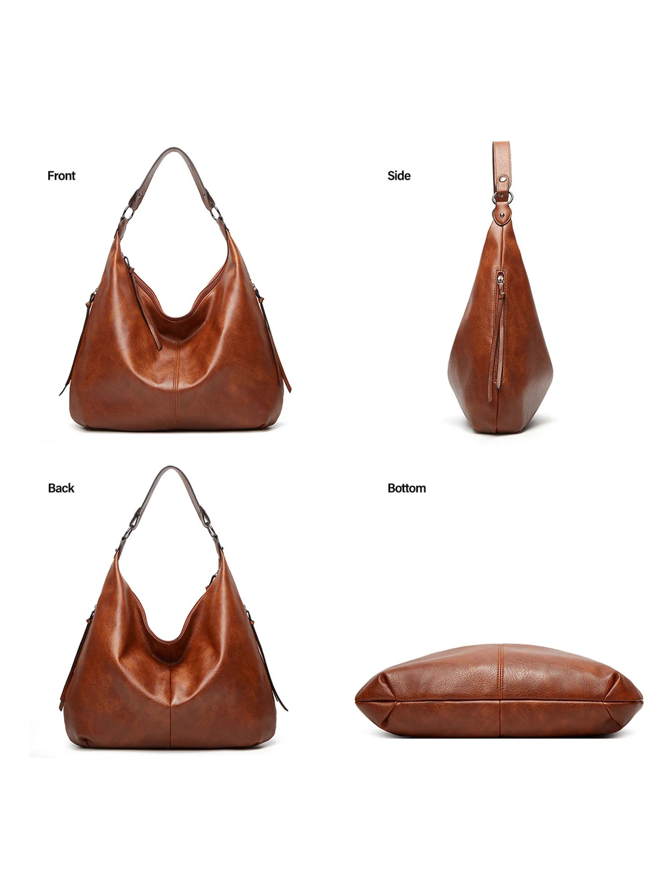 Pahajim Handbag and Wallet Set for Women leather Shoulder Bag