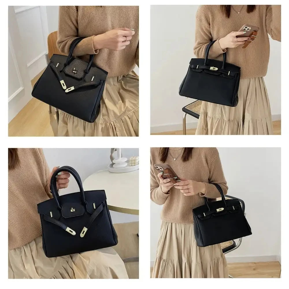 Women's Leather Spacious Purses & Handbags with Shoulder Strap