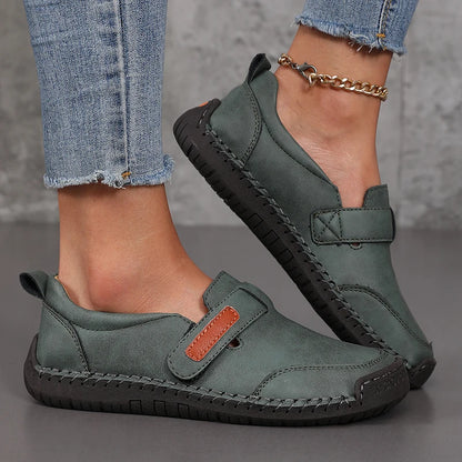 Comfortable Slip on Loafers Women Leather Shoes