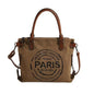 Vintage Canvas Tote Bag, Large Capacity, Water-Resistant with Adjustable Straps & Zipper Closure