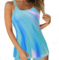 Womens' Bathing Suit Print Sling Swim Tank Top Shorts