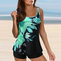Womens' Bathing Suit Print Sling Swim Tank Top Shorts