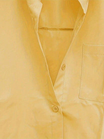 Casual Loose fitting Linen Long Shirts Women Plus Size Tops
