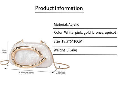 Fashion Women's Handbag Bride Metal Gold Women Luxury Evening Banquet Clutch Bag
