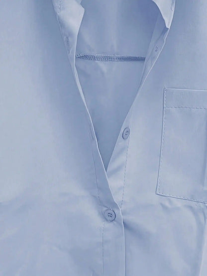 Casual Loose fitting Linen Long Shirts Women Plus Size Tops