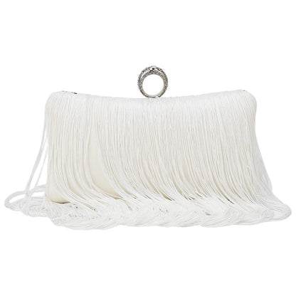 Evening Bag for Women Long Tassel Design Clutch Purses For Wedding Cocktail Prom
