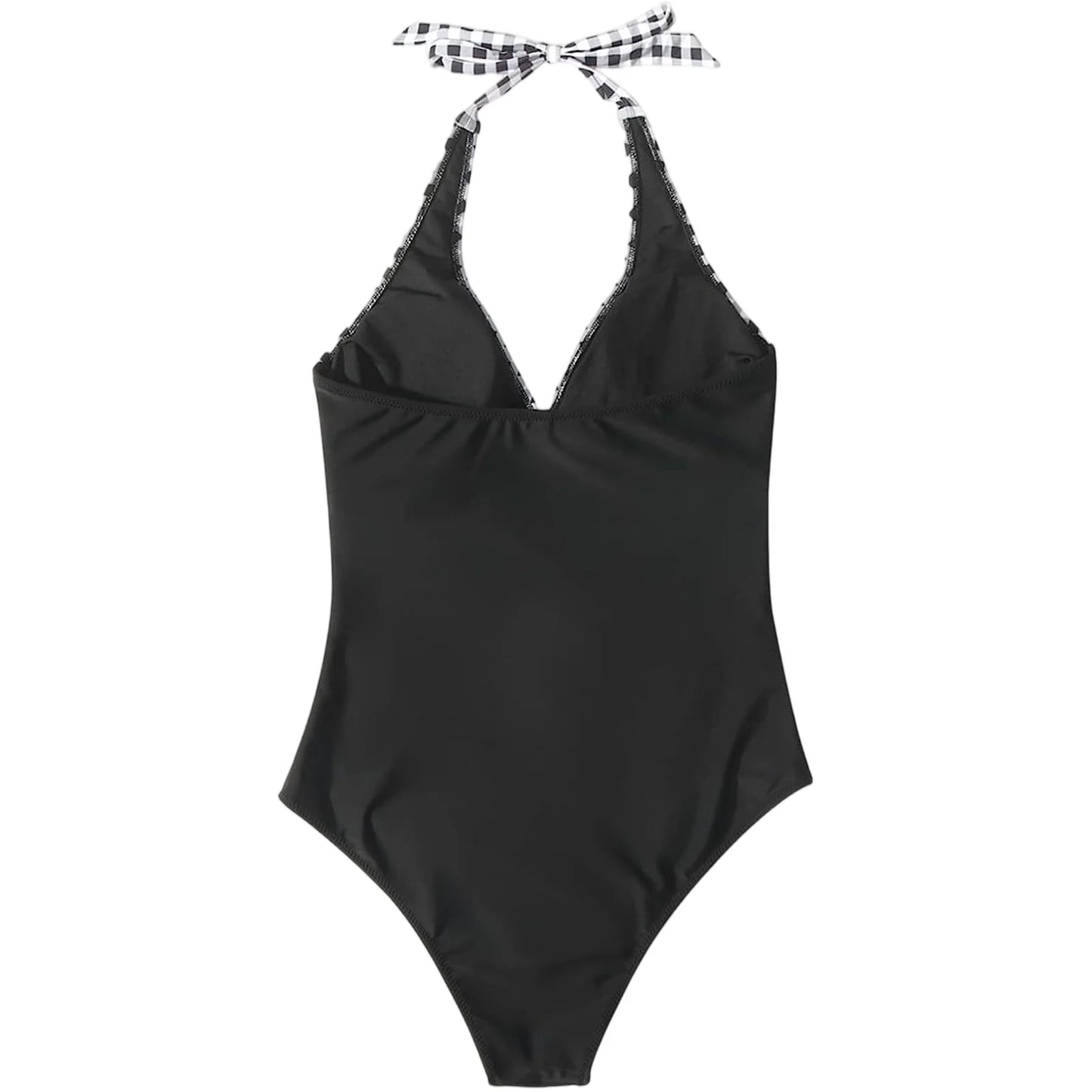 Tummy Control Swimsuit Cross Front Striped One Piece