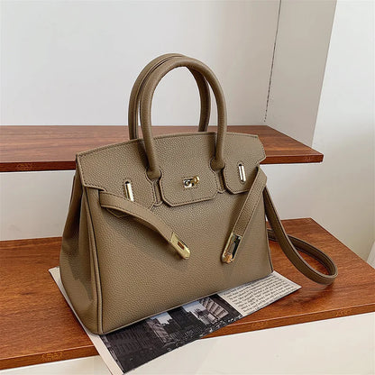 Women's Leather Spacious Purses & Handbags with Shoulder Strap