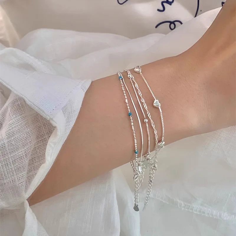 VENTFILLE 925 Sterling Silver Line Extremely fine Bracelet