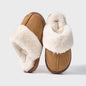 Winter Fur Cotton Slippers For Women Soft Comfort