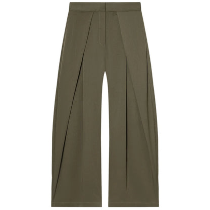Striped Pleated Pants Baggy Wide Leg High Waist Pants