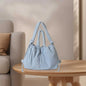 Nylon Solid Backpack Large Capacity Puffy Purse
