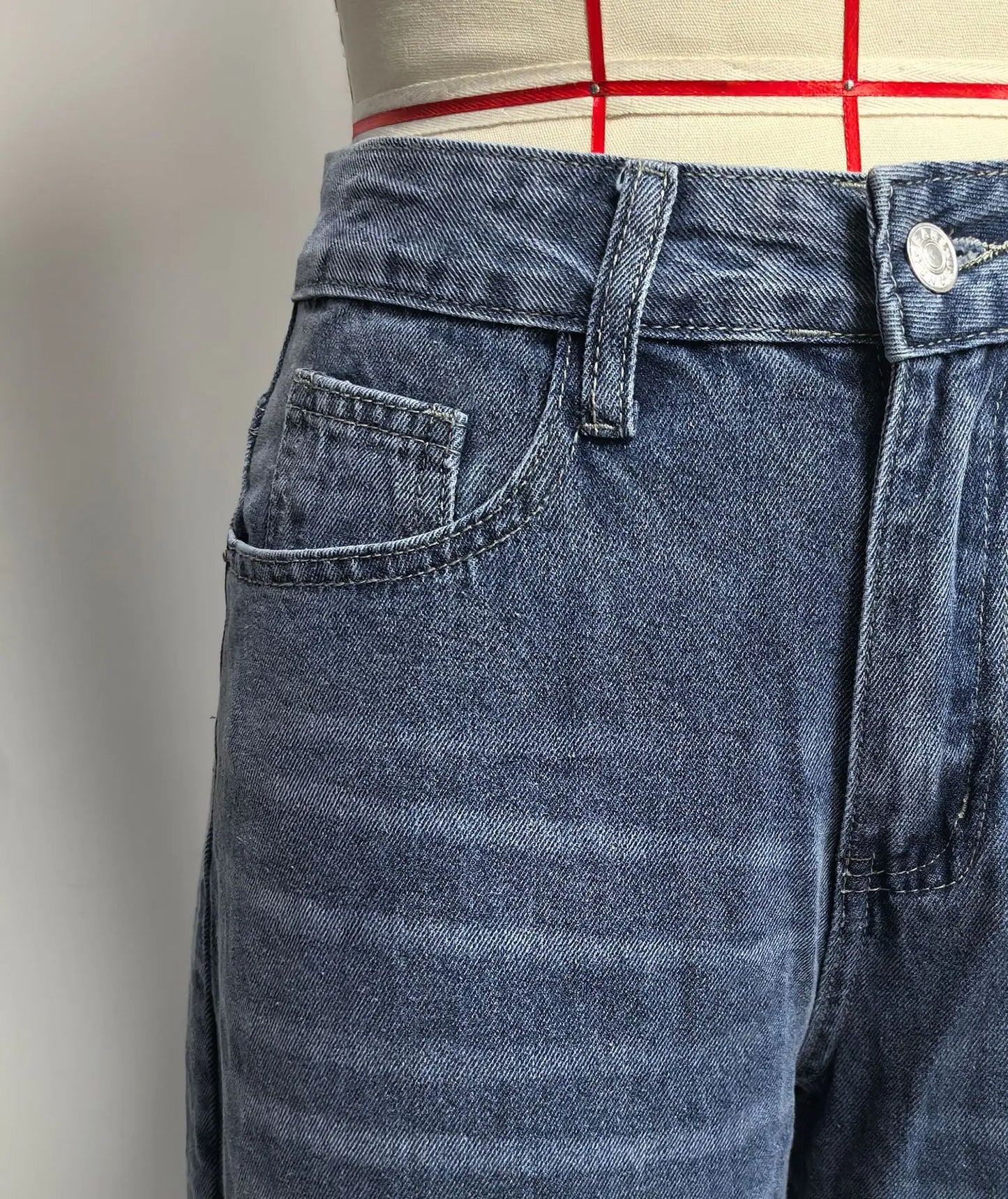Heart Back Pocket Wide-Leg Jeans