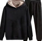 Plush Suit Women's Thickened Casual Zipper Cardigan Sweatshirt Loose Hooded Suit
