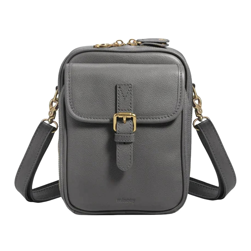 Leather Small Crossbody Cell Phone Bag & Adjustable Removable Strap