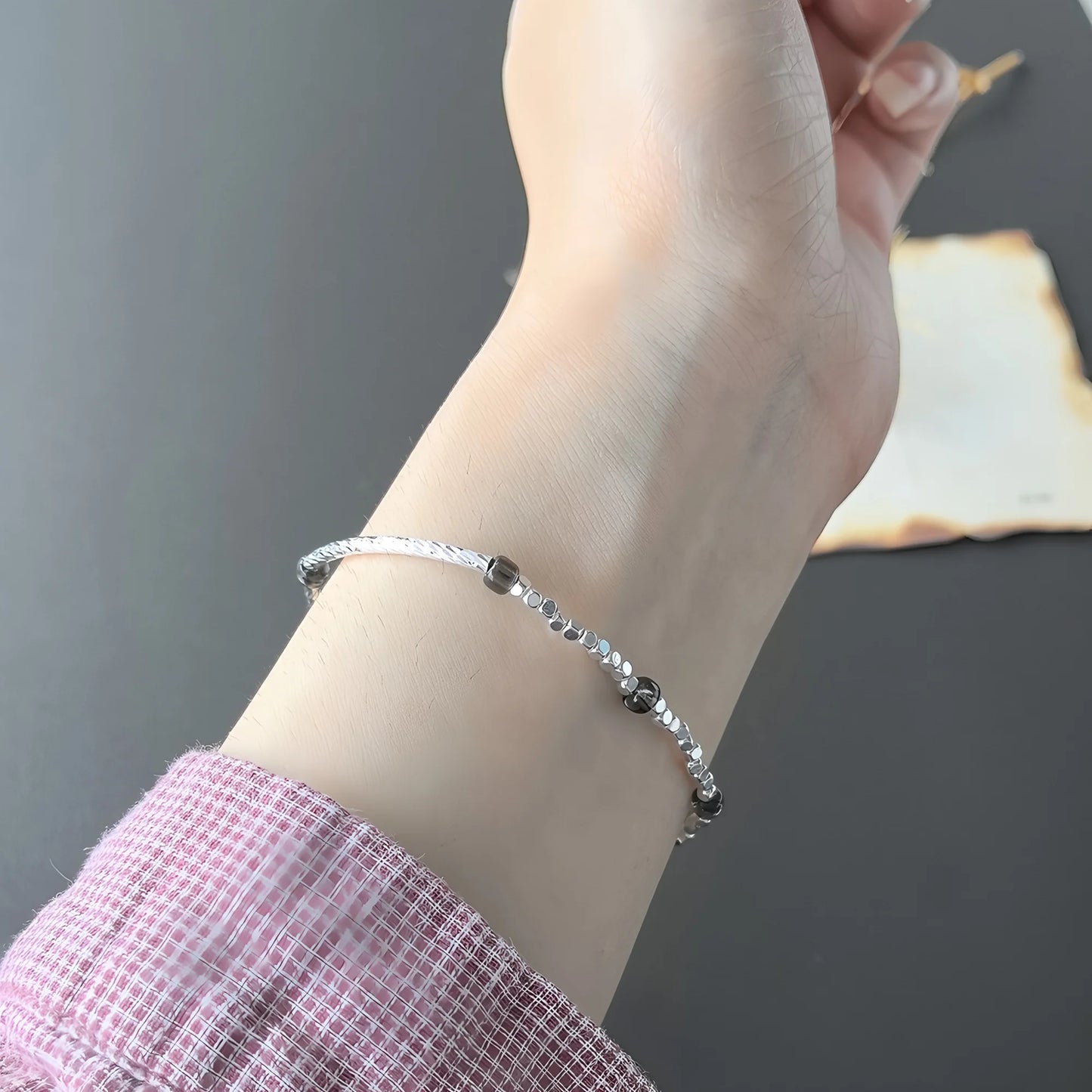 VENTFILLE 925 Sterling Silver Line Extremely fine Bracelet