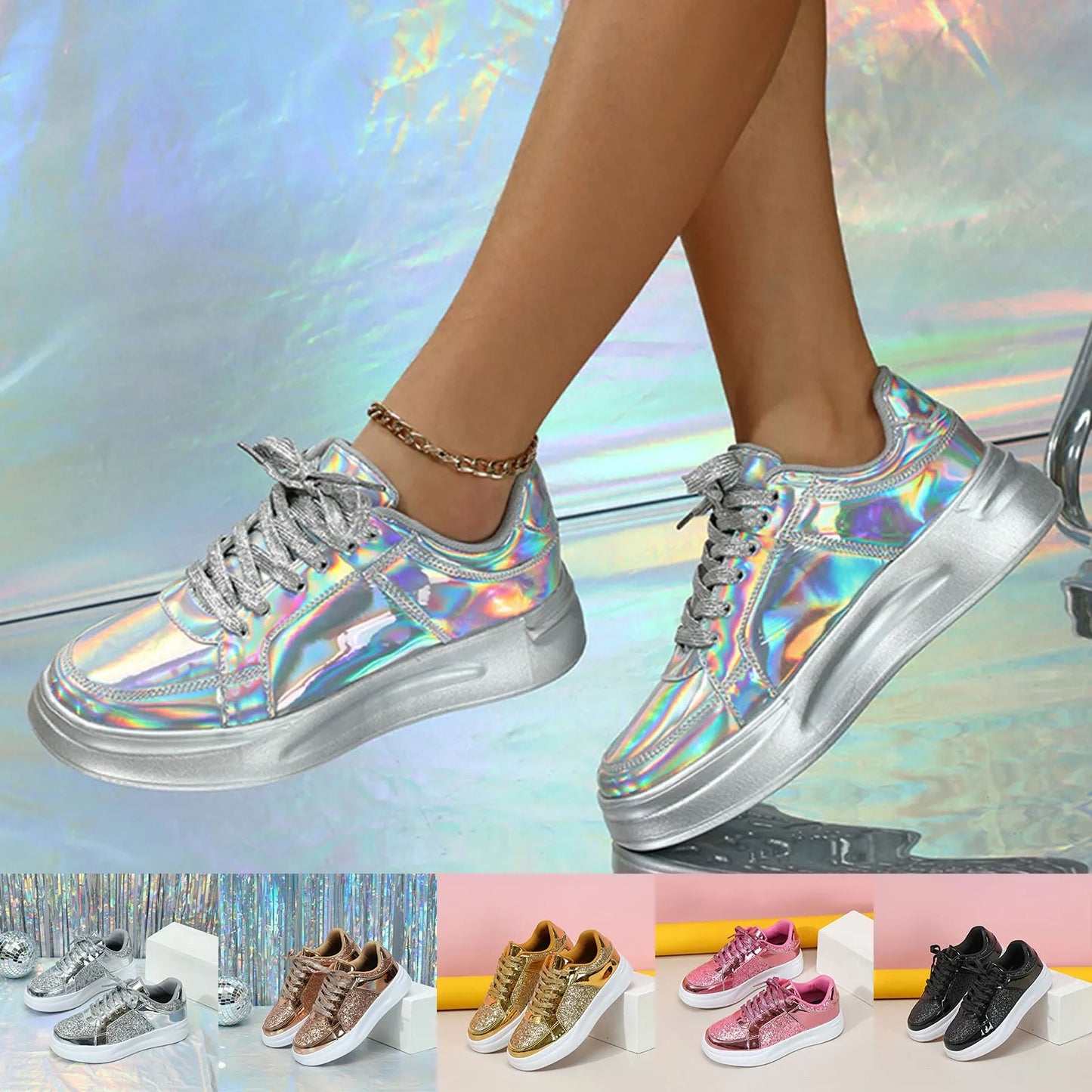 Women Casual Shoes Fashion Breathable Walking Sneakers