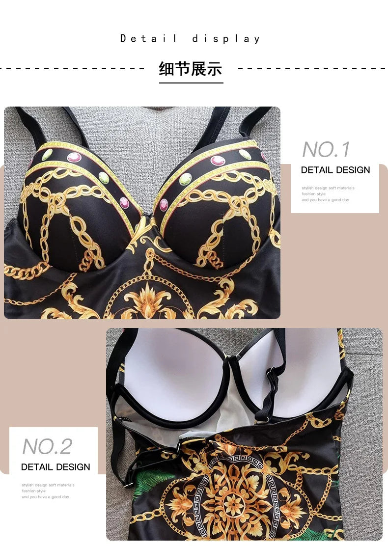 Underwire Women Sexy Swimsuit 2 Piece