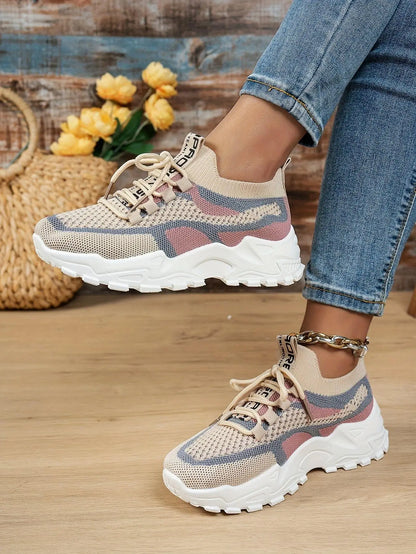 Chunky Sneakers Air Mesh Breathable Sports Shoe