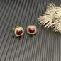 2025 New High-Quality Square Diamond Necklace and Earrings Set