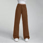 Ladies' High Waisted Straight Leg Pants Loose Casual
