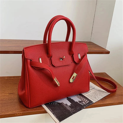 Women's Leather Spacious Purses & Handbags with Shoulder Strap