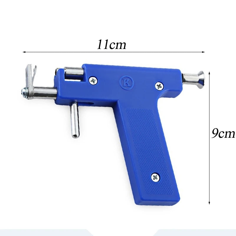 Professional Ear Piercing Gun Tool Set 98pc Ear Studs Steel Ear Nose Navel Body Piercing Gun Unit Tool Kit