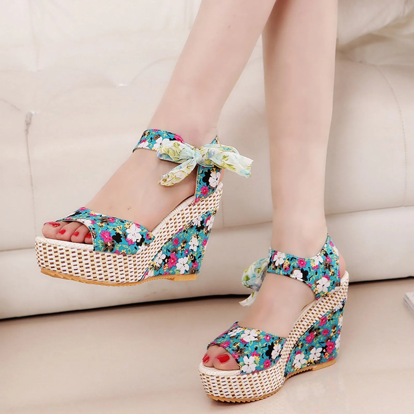 Wedge Heeled Sandals for Women Summer Casual