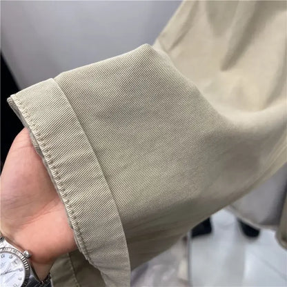 Khaki Color Women's High Waist Straight Leg Jeans Pear Shape Body Slimming Harlan Wide Leg Pant
