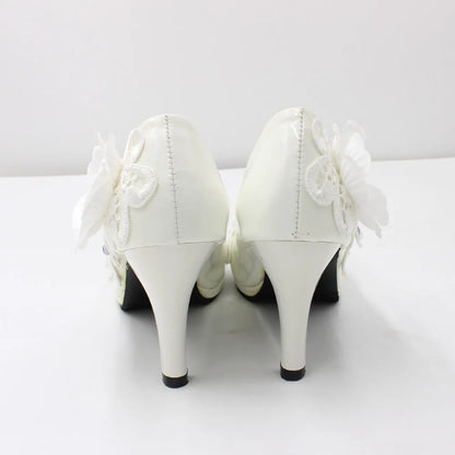 White Flower Pumps New Arrival Women's Shoes