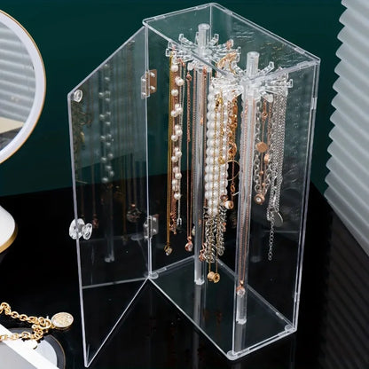 1pc Acrylic Necklace Storage Box,