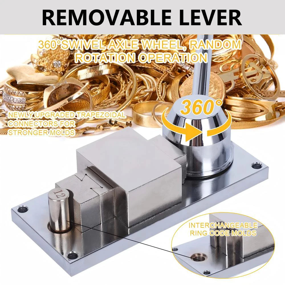 Ring Bending Machine Kit for Earring Finger Ring Jewelry Making Wooden Metal Bender III
