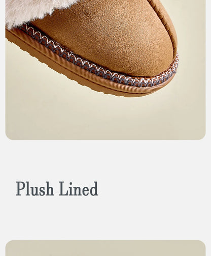Winter Fur Cotton Slippers For Women Soft Comfort