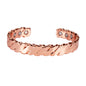 Pure Copper Magnetic Bracelet Arthritis Twisted Adjustable Cuff 12mm Magnetic Bangles