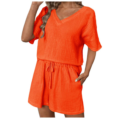 vacation outfits Casual Suit Solid Color