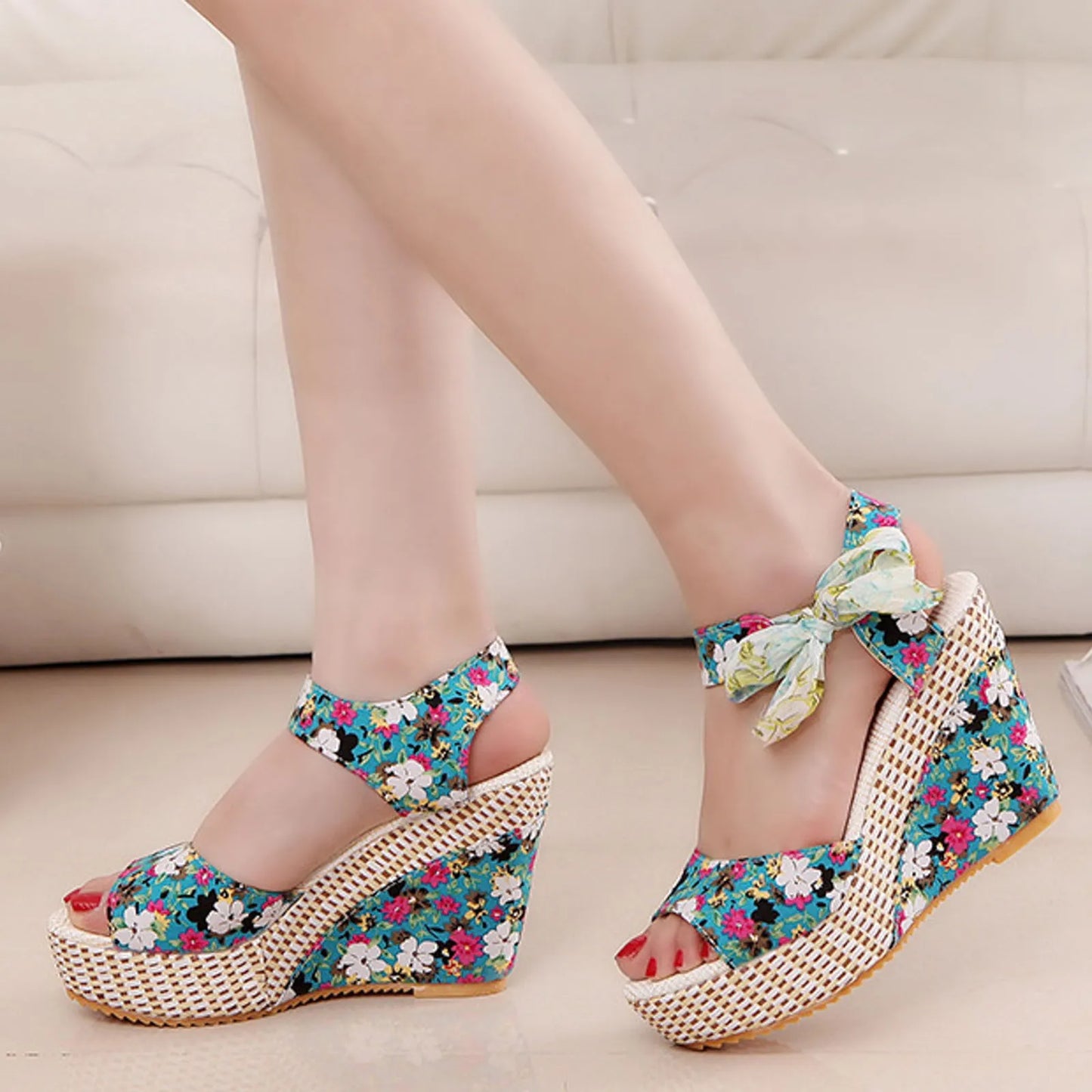 Wedge Heeled Sandals for Women Summer Casual