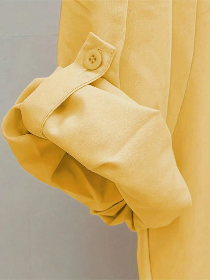 Casual Loose fitting Linen Long Shirts Women Plus Size Tops