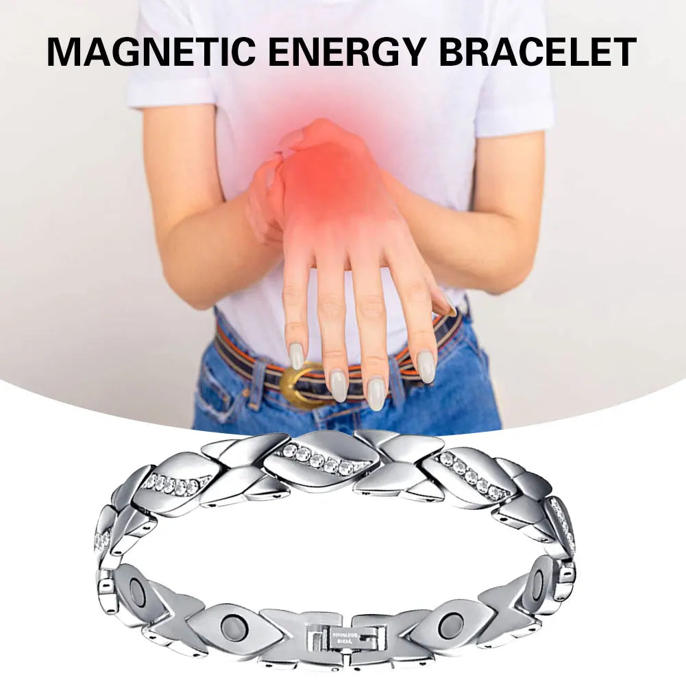Leaves Magnetic Bracelet with 3500 Gauss Magnetic Therapy Bracelet Pure Copper for Women Men Jewelry Gift