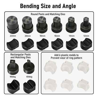 Metal Ring Bender Machine Jewelry Making Tool for Gold Silver Copper Round Forming Rolling Press DIY Craft Kit