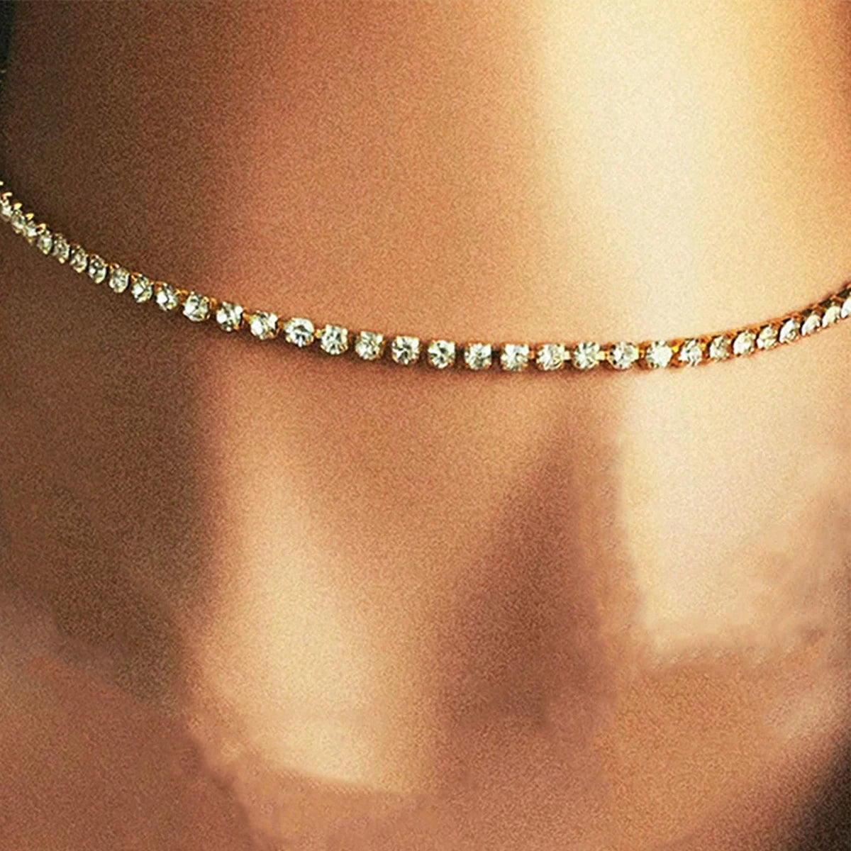 1 Pc Gold Oval Buckle Necklace, Unique And Exquisite In Style,