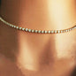 1 Pc Gold Oval Buckle Necklace, Unique And Exquisite In Style,