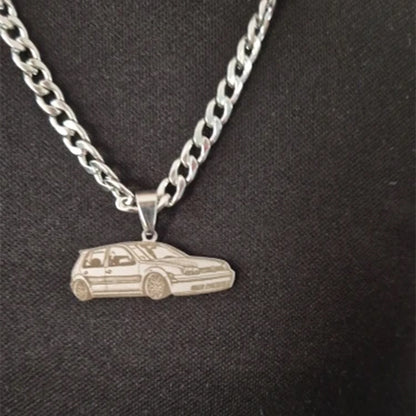 Custom Photo Engraved Necklace Personalized