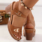 Fashion Sandals with Adjustable Buckles