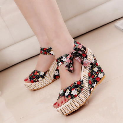 Wedge Heeled Sandals for Women Summer Casual