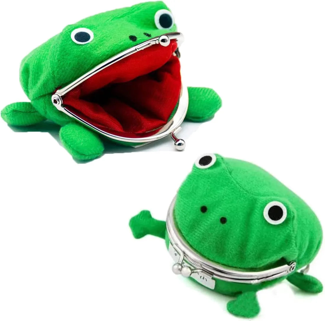 Plush Frog Coin Wallet