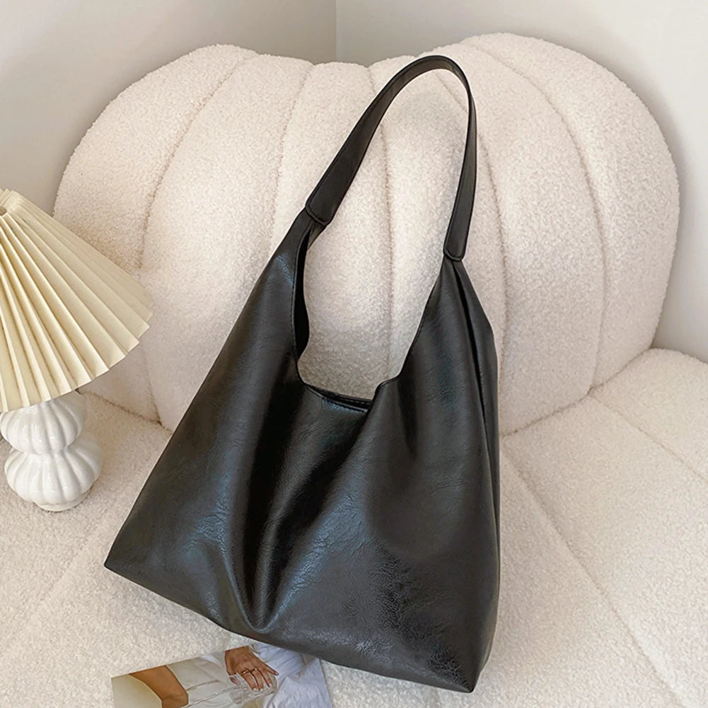 Large Capacity Women PU Soft Leather Tote Bag